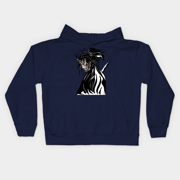 musashi miyamoto the legend samurai vagabond Kids Hoodie by jorge_lebeau